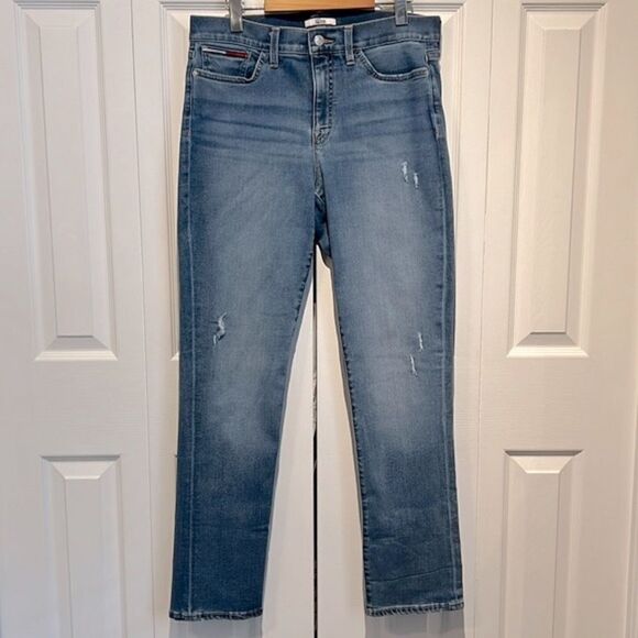 Tommy Hilfiger High‎ Rise Straight Leg Jeans Size 10 - Picture 1 of 14